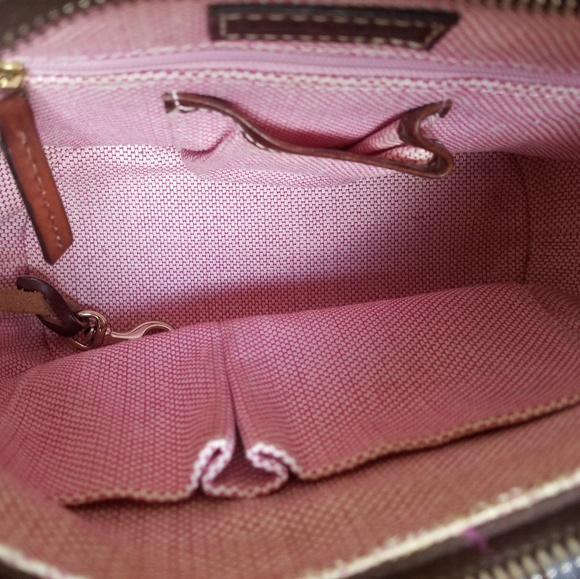 Dooney & Bourke Monogram Canvas Purse Logo Handbag - Picture 3 of 8